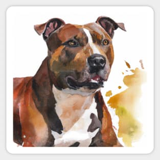 Staffordshire Bull Terrier Pop Art - Dog Lover Gifts Sticker